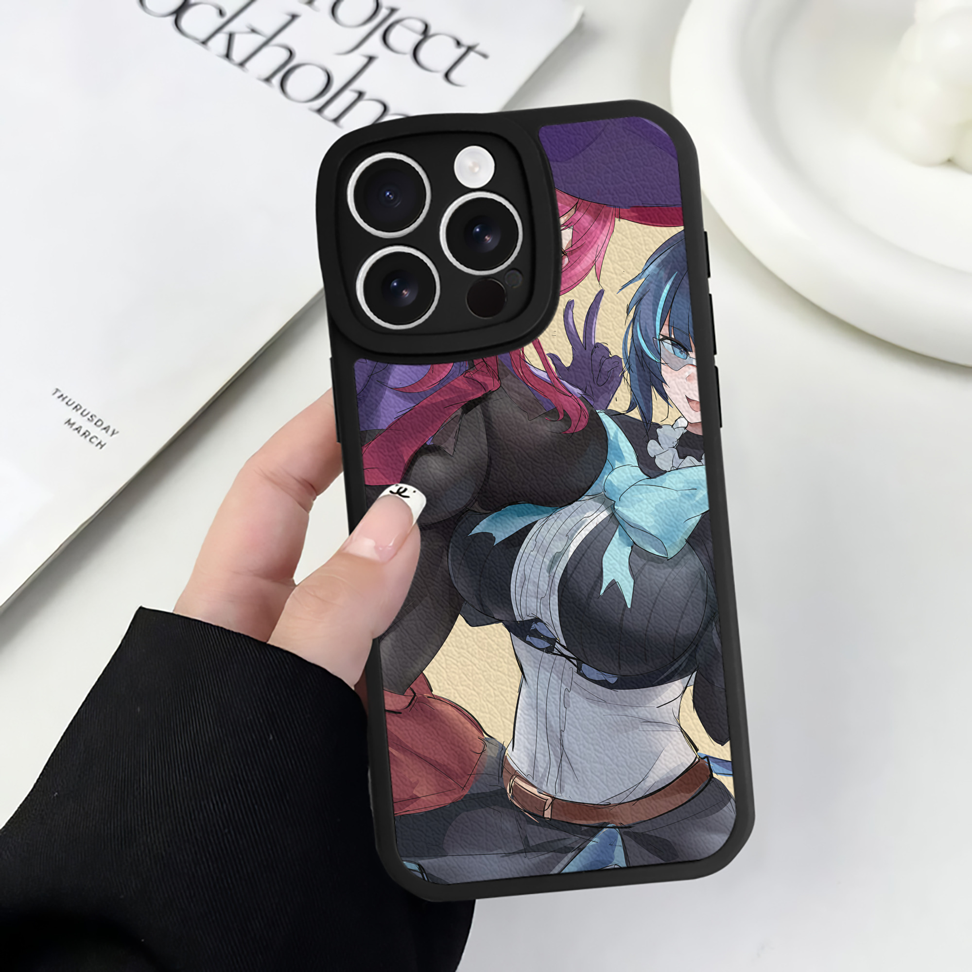（画像用） 遊☆戯☆王 Yu-Gi-Oh! 【iPhone 16シリーズ対応】シリコンスマホケース（レザー調） 材質：シリコン